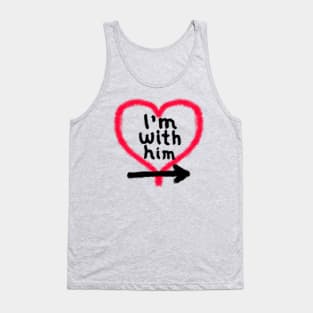 I'm With Him (right arrow) Tank Top